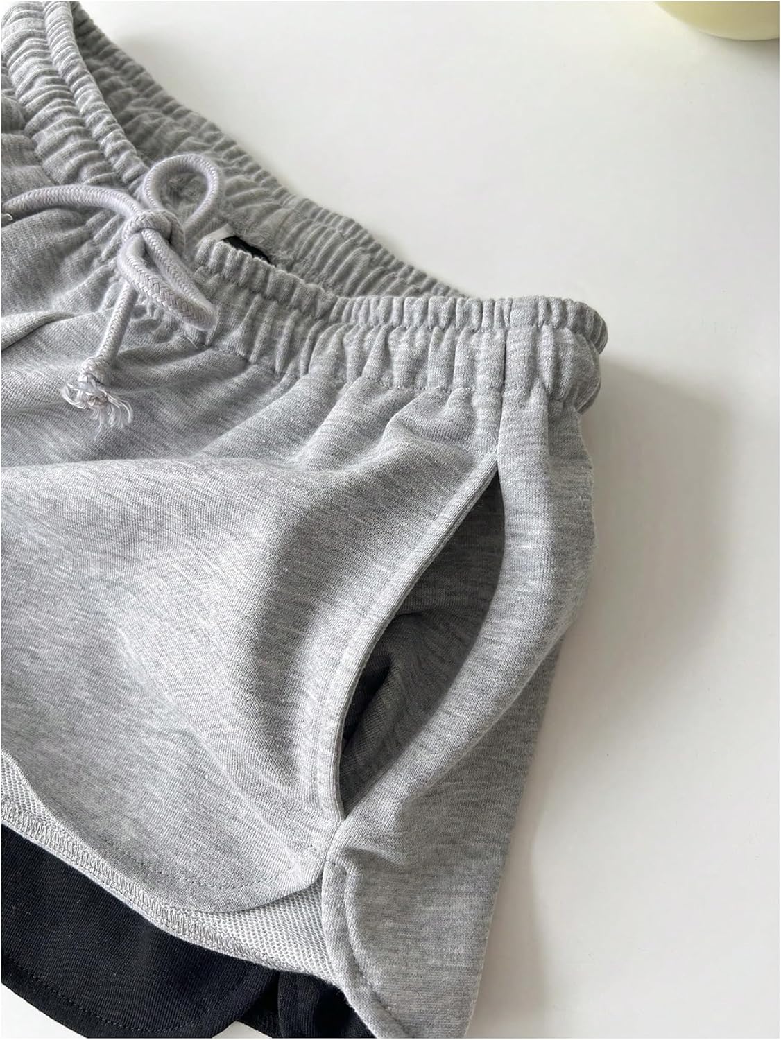 RoseSeek Women's Drawstring Waist Sweat Shorts - Low Rise Casual Workout & Lounge | 2 Pack