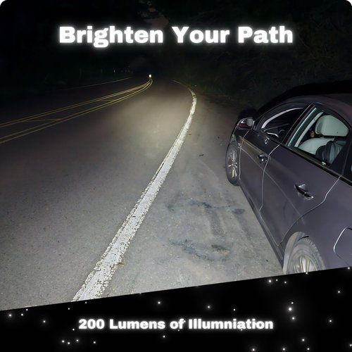 Running Light - Hands Free Powerful Mini High Visibility Safety Clip On Rechargeable LED Light for Night Running Jogging Walking Hiking, 1 Pack