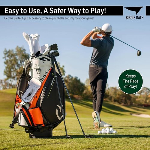 Birdie Bath Portable Golf Ball Cleaner - Ultimate Personal Golf Ball Washer