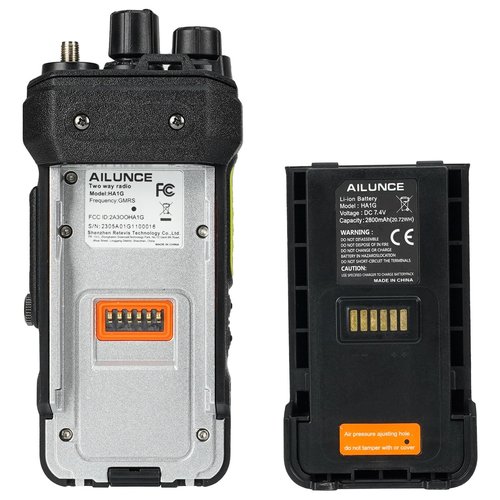 Retevis Ailunce HA1G GMRS Handheld Radio, Chirp, GMRS Radio with IP67 Speaker Mic, Waterproof, NOAA, 2800mAh USB-C Rechargeable, Repeater Compatible Two Way Radio for Blizzard, Survival, Emergency