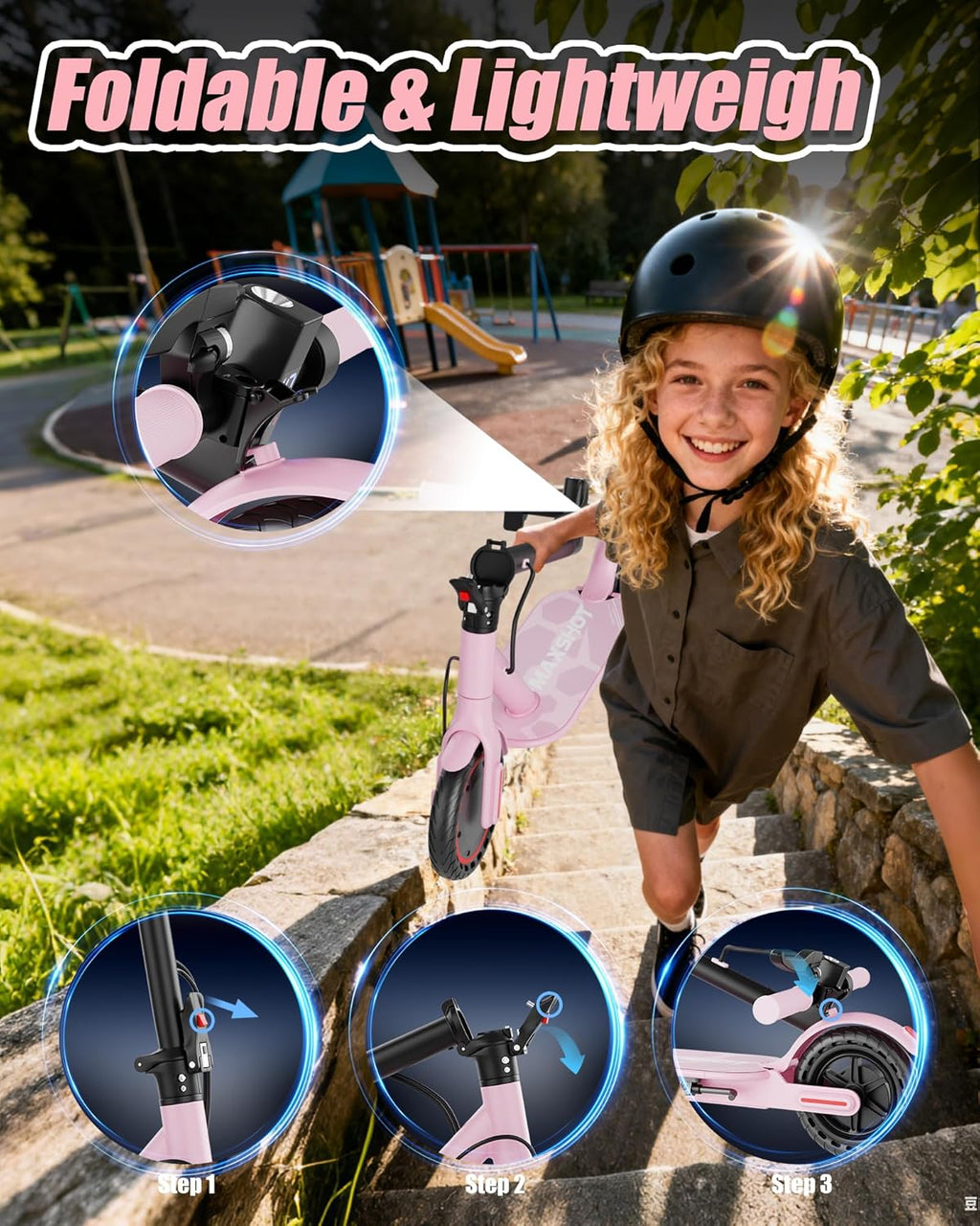 **Skiennix Electric Scooter - High-Speed Folding E-Scooter for Adults & Kids | 10-14" Tires, 50 Miles Range**