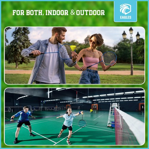 EAGLES 24 Pack Nylon Badminton Birdies - Bedminton Shuttlecocks for Baseball/Softball Batting Training - Birdie Ball for Indoor and Outdoor Matches ~ Highly Stable & Durable Shuttle Balls