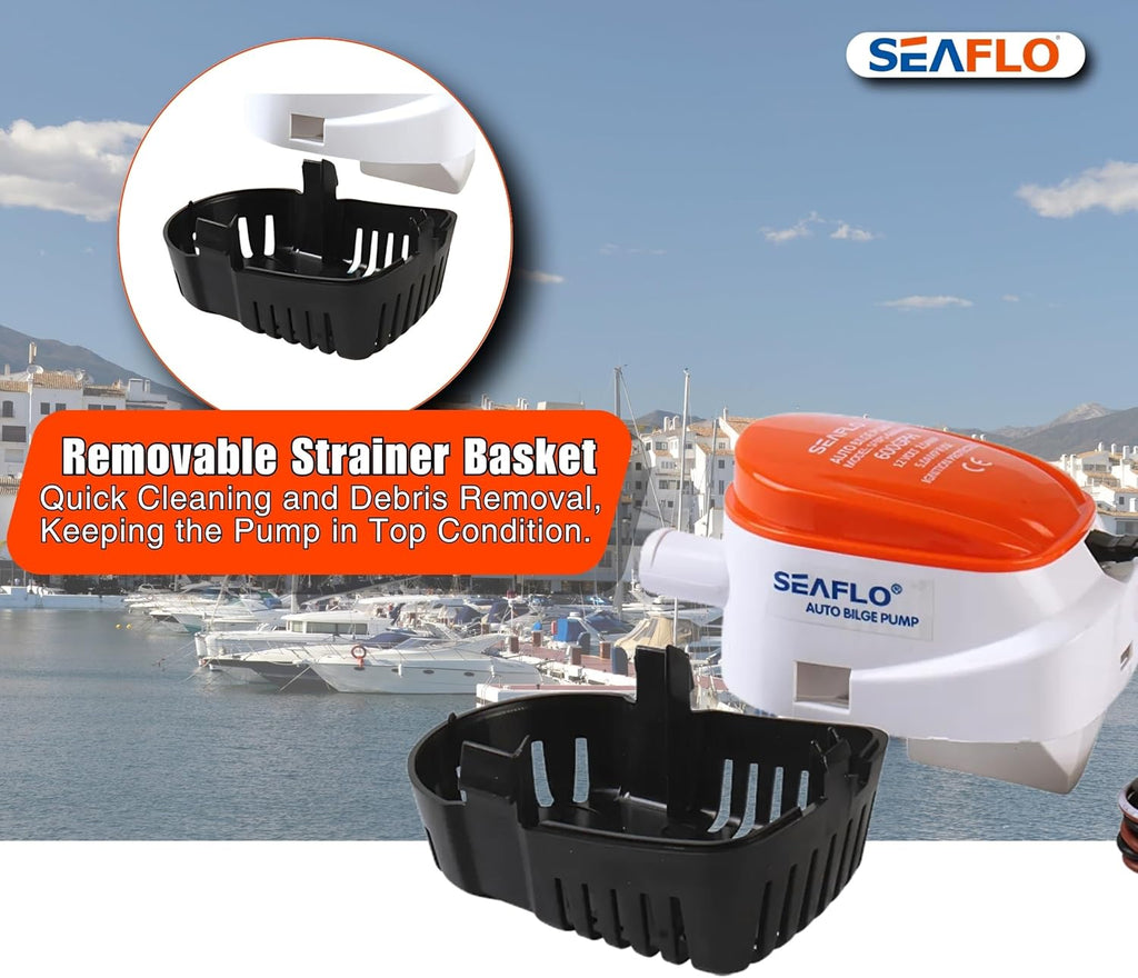 SEAFLO 12V Automatic Bilge Pump - 750 GPH High-Performance Water Removal System
