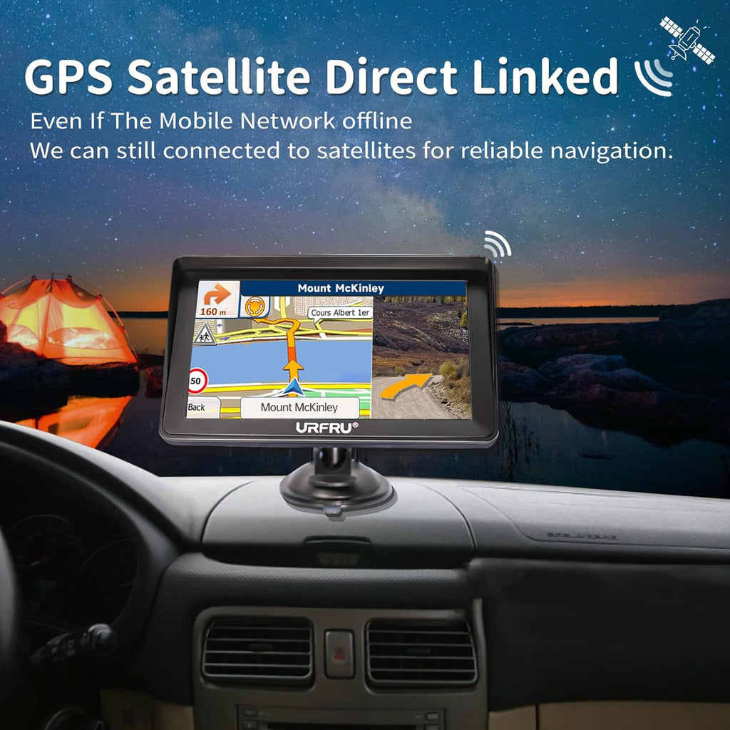 Skiennix 7-Inch GPS Navigator - HD Touchscreen, Offline Maps, Voice Guidance & Lifetime Updates