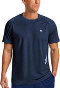 PINSPARK Men's Quick Dry Athletic T-Shirts - Moisture-Wicking Short Sleeve Gym Tees for Workouts