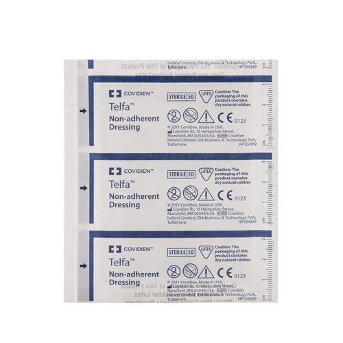 Covidien 2132 Telfa Non-Adherent Dressing, 3" x 4" (Pack of 100)