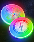 Sportneer LED Flying Disc - Light Up Frisbee with Motion Sensor & 3 Color Modes | USB-C Rechargeable, 175g for Night Games