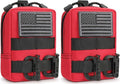 FRTKK Tactical Molle Pouches - Compact Water-Resistant EDC Utility Bags (2 Pack)