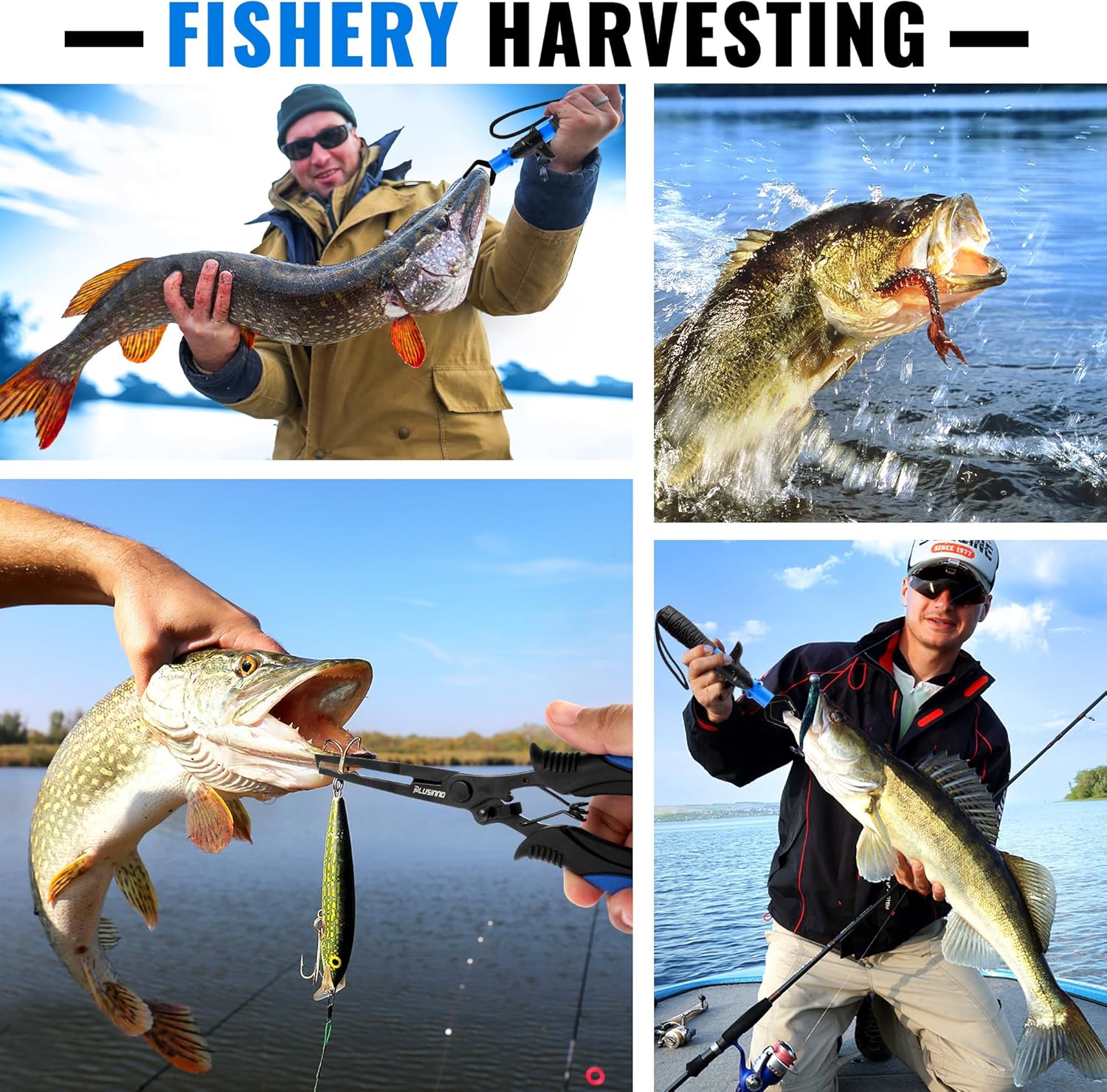 PLUSINNO Floating Fishing Net - Rubber Coated, Foldable Design with Telescoping Handle | Ideal for Steelhead, Salmon, Bass, and Trout Fishing