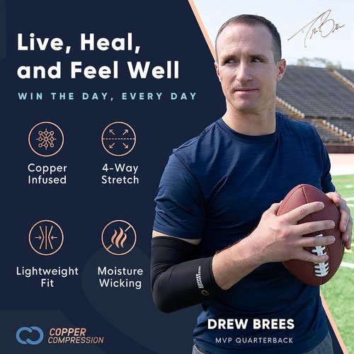 Copper Compression Arthritis Gloves - Fingerless Pain Relief for Carpal Tunnel | 2 Pairs Black XS