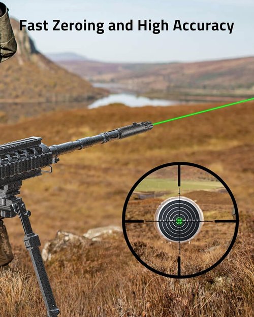 Bore Sight Laser Kit - Professional Red/Green Boresighter for 0.17 to 12GA Calibers | Perfect for Hunting Rifles & Handguns