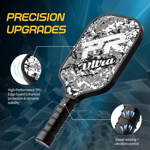 Pickleball Paddle T700 Carbon Fiber,16mm Polymer Honeycomb Core Paddle for Power & Control, Great Spin & Precision Shots for Beginner, Intermediate & Pro Players