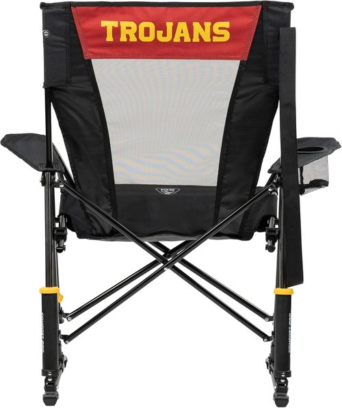 GCI Outdoor Comfort Pro Rocker Camping Chair - Portable Folding Rocking Chair with Armrests & Drink Holder | USC Trojans