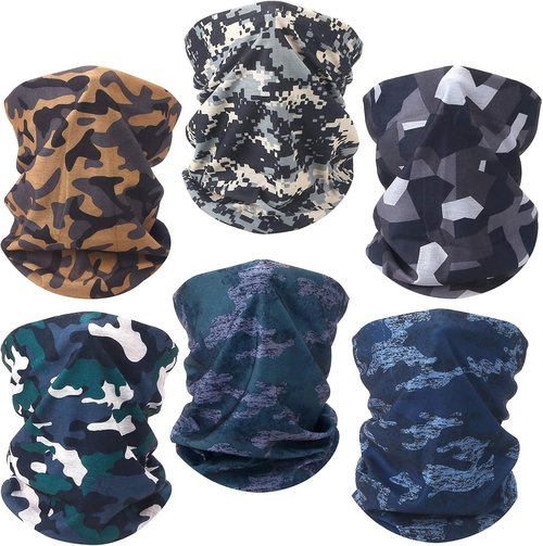 Fivali Neck Gaiter | Cooling Face Mask for Dust, Sun & Wind Protection | Breathable Ski Scarf