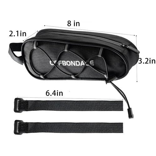 OFFBONDAGE Top Tube Bike Bag, Bike/Bicycle Phone Front Frame Bags, Cycling Pouch, Bike Accessories Triangle Bag Compatible with iPhone 14/13/12 Pro