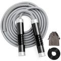 Reedvales 1LB Weighted Jump Ropes for fitness Women Men, Aluminum Handles for MMA, Boxing, CrossFit, Weight-loss Workouts, Tangle-Free Ball Bearing Rapid Speed Skipping Jump Rope with Adjustable 9mm Cotton & PVC Cord, Black