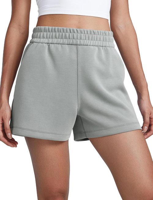 CRZ YOGA SoftAura Sweat Shorts - High Waisted Modal Lounge Shorts with Pockets | Casual Athletic Wear