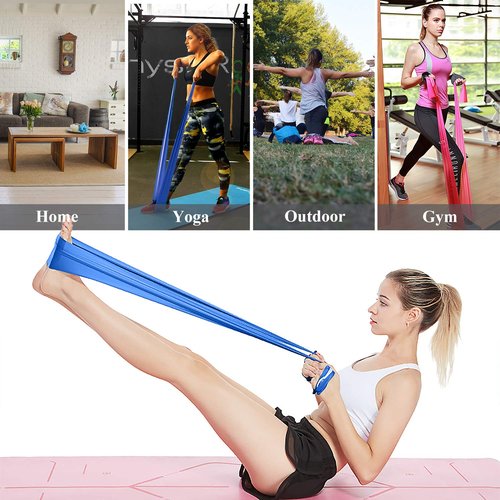 Hoocan Resistance Band for Working Out Exercise Bands Workout Stretch Bands Elastic Bands for Exercise with 3 Resistance Levels