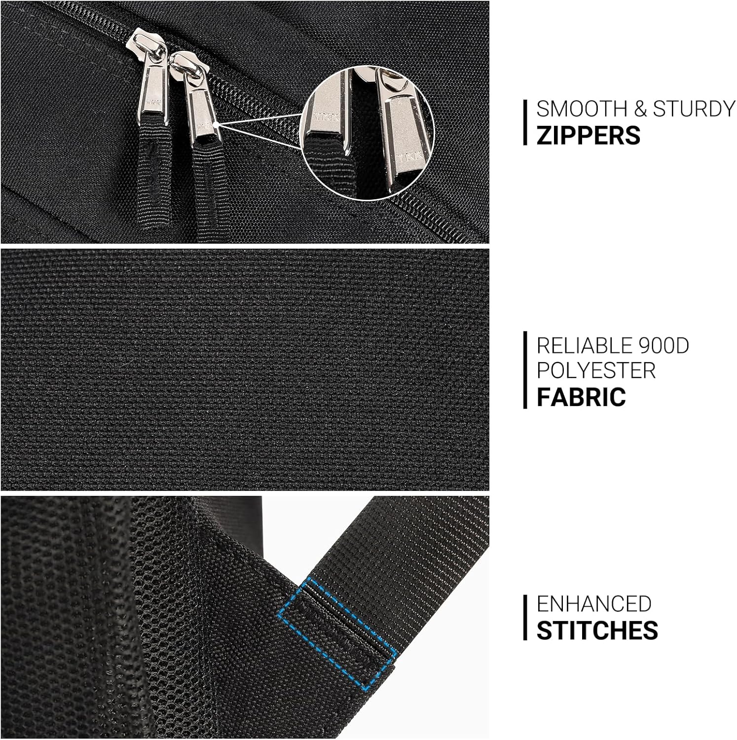 ZORFIN 26L Black Backpack - Water Resistant College & Travel Bookbag for All-Day Comfort