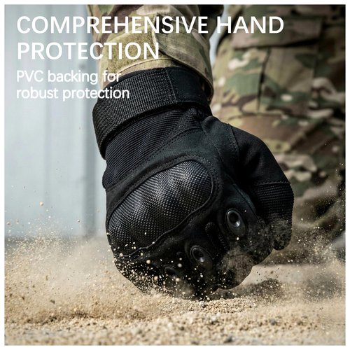 BIFZOIN Tactical Gloves for Men Women - Motorcycle Shooting Touchscreen Gloves with Knuckle Protection for Motorcycle,Cycling,Hiking,Camping,Rock Climbing and Airsoft Training,XL