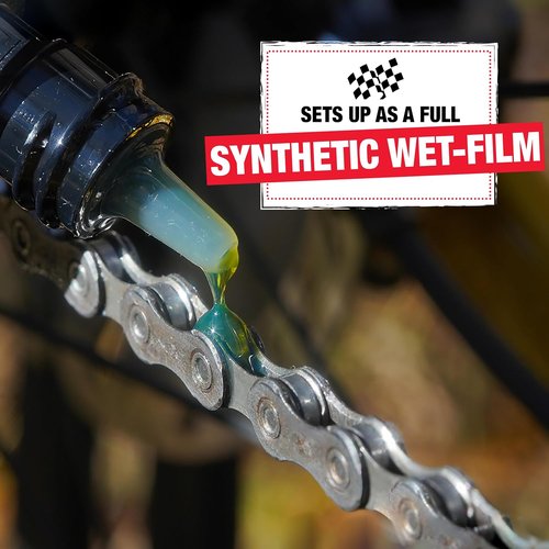 Finish Line Wet Bicycle Chain Lube - Long-Lasting Lubricant for Road, Mountain & Gravel Bikes - 2oz Drip Bottle