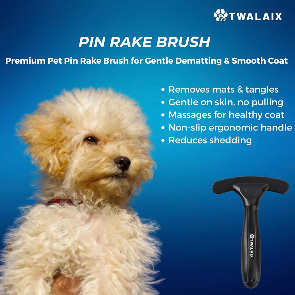 Skiennix 6-in-1 Pet Grooming Kit - Complete Grooming Tools for Dogs & Cats | Deshedding, Nail Care & More