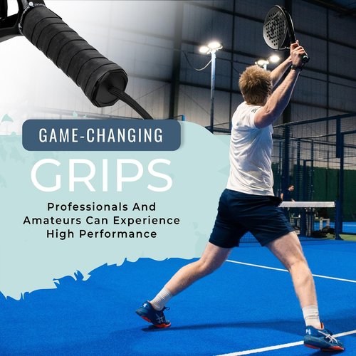 VIBEPADEL | Padel Grip for Tacky Feel | Grip 'n' Rip Padel Overgrip | Padel Racket Grip Tape | Padel, Pickleball, Squash and Badminton Racket Grip Tape | Padel Accessories and Padel Gifts | 3 Pack