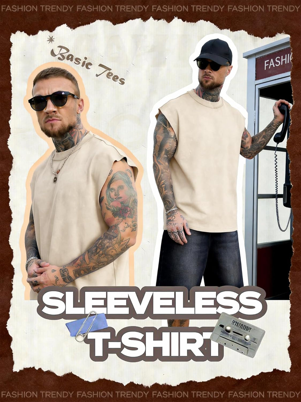 PLEPAN Men's Muscle Tank Tops - Sleeveless Workout Tee Shirts for Gym | Stylish & Comfortable