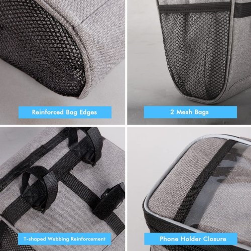 MATTISAM Bike Handlebar Bag - Front Basket with Bike Phone Mount, Bicycle Cooler Pouch Pack for Kids Girls Boys Men Women