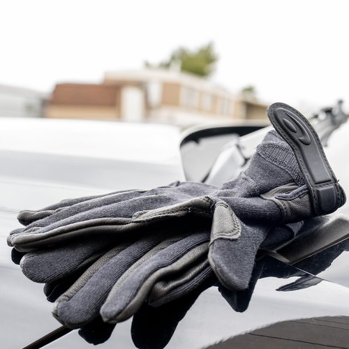 HATCH StreetGuard Tactical Duty Glove with Kevlar, Foam Padded Reinforcement, Black, Medium