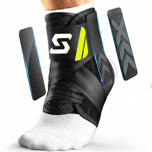 L-Support Ankle Brace - Quick Lace-Up Slim Fit Support for Sprains | Adjustable Stabilizer for Sports & Recovery