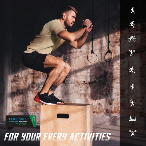 BRISIRA Coolmax Cooling Workout Shirts - Quick Dry Moisture-Wicking Athletic Tees for Men | Short Sleeve