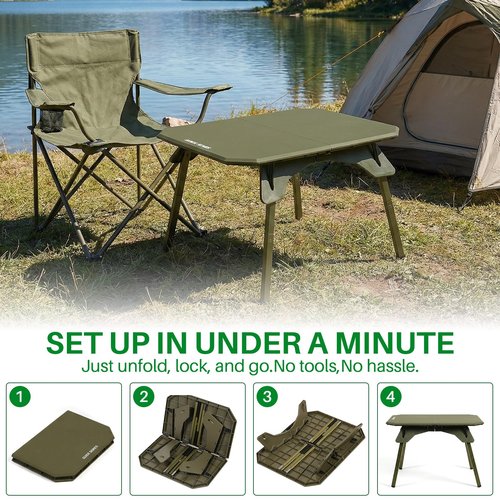 TOPCHANCES Folding Camping Table Outdoor,Ultralight Aluminum Camping Tables Multifunctional Portable Folding Table with Carrying Bag for Holiday Festival Camping Travel Picnic Grilling