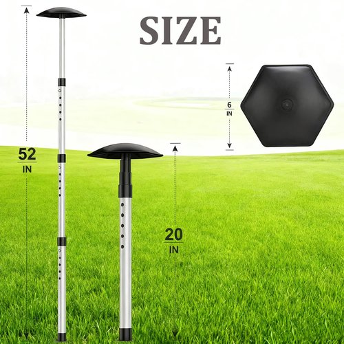 WIGERLON Travel Golf Bag Support Rod to Protect Golf Club,Stiff Arm for Golf Travel Bag,Golf Travel Bag Support Pole