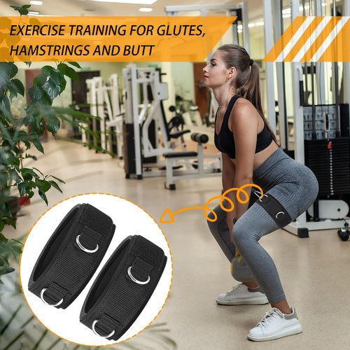 2D Ring Thigh Strap, High Leg Lift Fitness Exercise Accessories, Adjustable Running Football Training Rope Taekwondo Training Band 1 Pair
