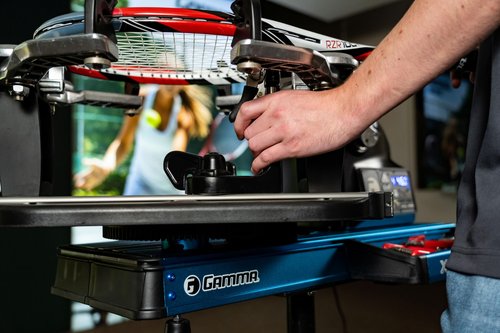 Gamma Sports Stringing Machines, X Series Tennis Stringing Machines, X-ELS, X-ST, X-6, X-6 FC, 360 Degree Roundtable, Tennis, Racquetball, Badminton, Squash, Stringing Tools Included