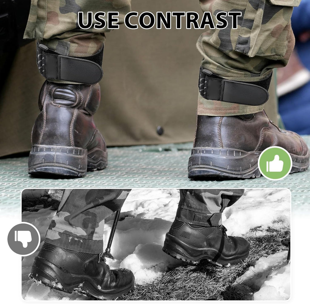 Skiennix Adjustable Elastic Boot Straps - Non-Slip Ankle Bands for Cowboy Boots | Durable & Comfortable
