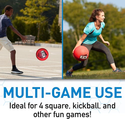 Franklin Sports Kickball - Durable Rubber Design for Outdoor Fun | Perfect for All Ages
