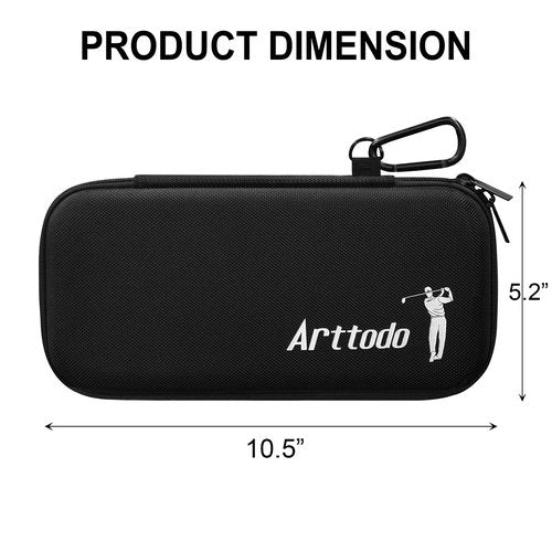 Arttodo Golf Glove Case with Glove Shaper, Golf Accessories Storage Case for Tees, Ball Markers, Phone, Hard Shell Golf Bag Organizer for Golfers. A Golf Bag Accessories Must Have