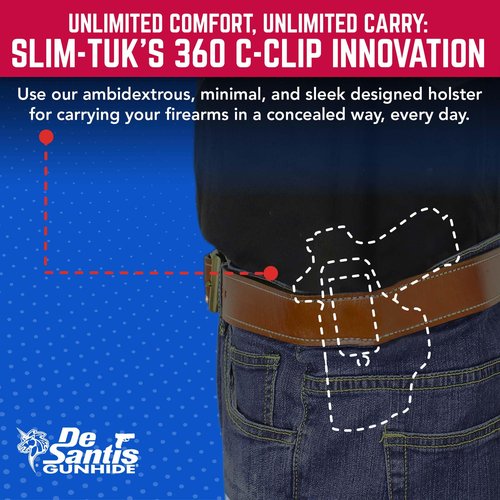 Desantis Transit Gun Holster, Versatile IWB Holster, Made of Kydex and Premium Leather, Fits Glock 26; 27; Walther PPS; PPS M2; PK380; Taurus PT111; PT140 G2 MIL Guns, Unisex, Ambidextrous