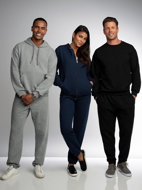 Fruit of the Loom Eversoft Fleece Sweatpants - Elastic Bottom, Relaxed Fit, Moisture-Wicking, Breathable