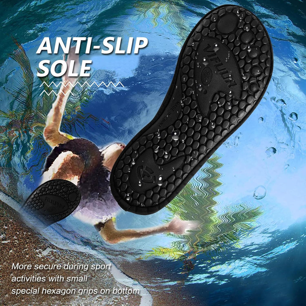 VIFUUR Aqua Yoga Shoes - Barefoot Quick-Dry Water Sports Slip-On for Men & Women