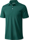 MAGCOMSEN Men's Polo Shirts - Quick Dry Short Sleeve Golf T-Shirts for Casual Work | Pique Jersey Outdoor Performance