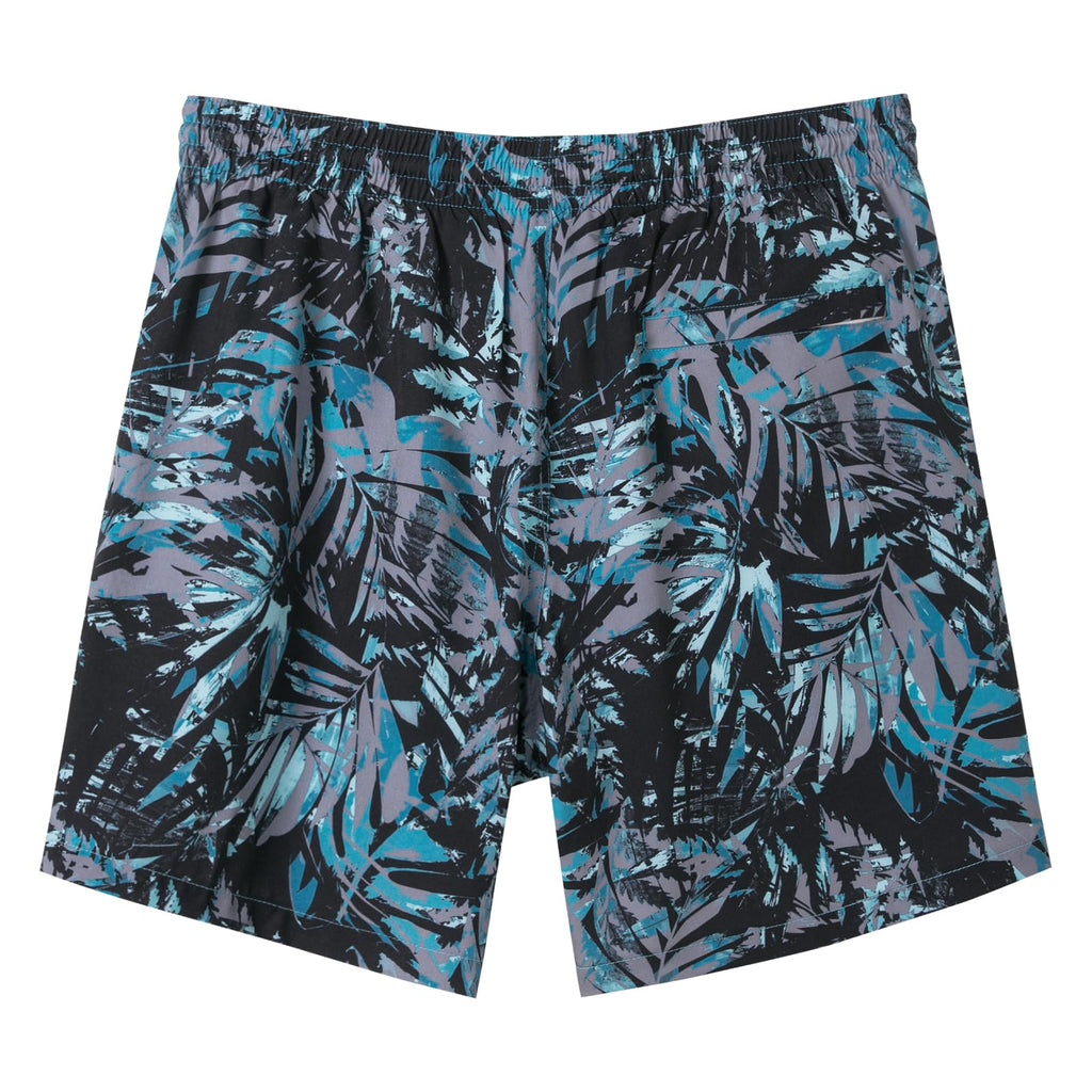 SURF CUZ Mens Swim Trunks with Compression Liner Quick Dry Swim Shorts 7" Swimming Trunks Stretch Bathing Suit Zipper Pockets,Forest Shadow,XS