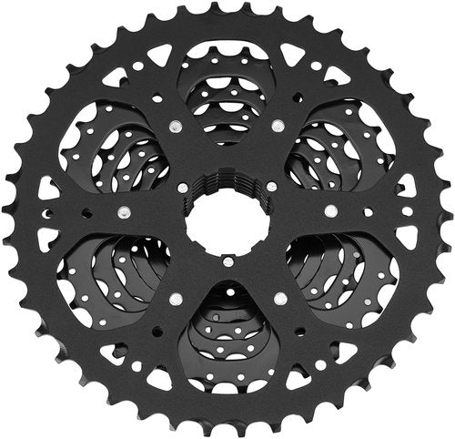 microSHIFT ADVENT Cassette - 9 Speed, 11-42t, Black, ED Coated, Alloy Large Cog