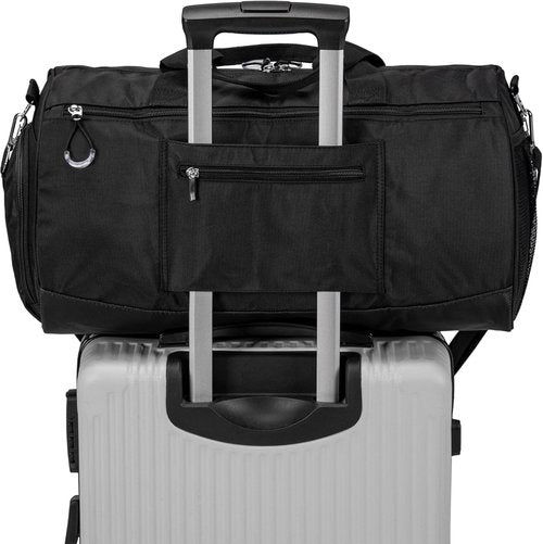 Kuston Sports Gym Bag - Versatile Duffel with Shoe Compartment & Wet Pocket | Trolley Sleeve Included