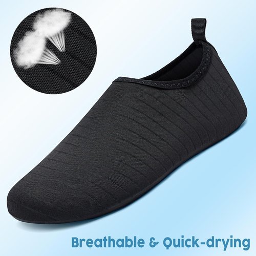 Metog Quick-Dry Water Shoes | Barefoot Aqua Socks for Men & Women - Ideal for Beach, Swim, Surf & Yoga