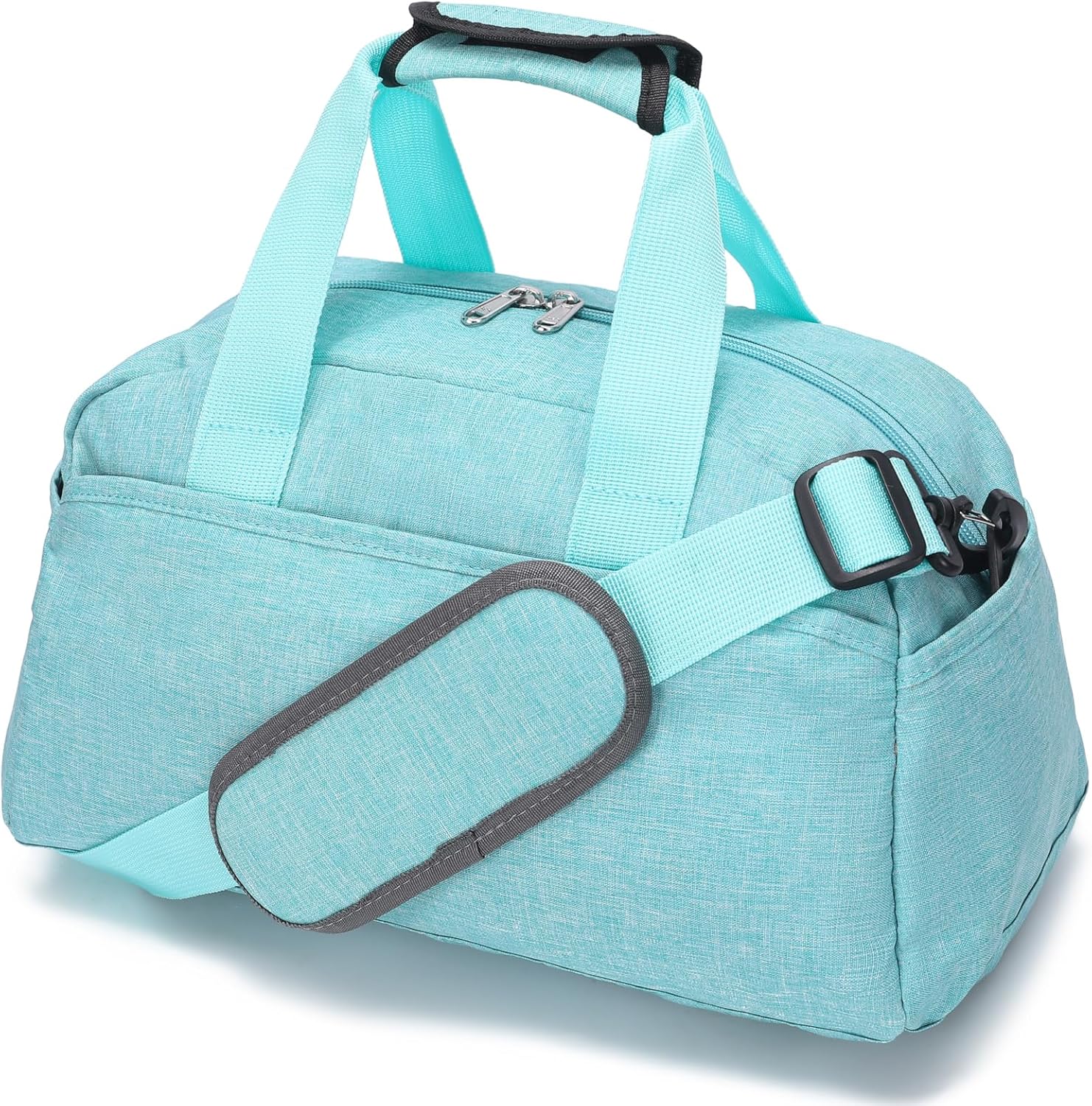 Skiennix 14-Inch Mini Duffel Bag - Lightweight Gym Bag for Travel | Stylish Light Green Design