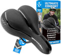 Revere Bike Seat - Performance Memory Foam Bicycle Saddle with Anti-Vibration Suspension | Waterproof for Road, MTB & E-Bikes
