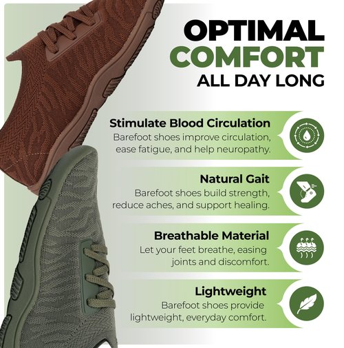 Hike Footwear Comforto Max – Ultra-Stretching & Soft Barefoot Shoes | Lightweight Non-Slip & Zero-Drop Sole Summer Boots | Minimalist Comfortable Walking Shoes for Women Men Black